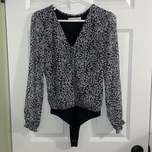 Abercrombie and Fitch floral bodysuit